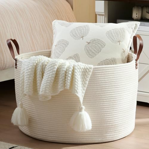 Luxury Little Extra Large Nursery Storage Basket, 22 x 22 x 14 in...