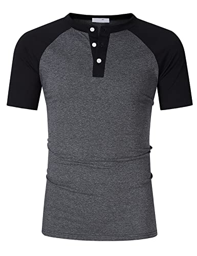 SFASD Chemise Homme Henley Chemises masculines for hommes (Color : Dark Brown, Size : XXL) Cover