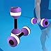Colaxi 2X Water Dumbbells for Barbells Sports Aquatic Exercise Dumbbells for Swimming Activities Workout Lower Back, Purple