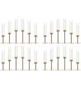 24PCS Candle Sticks Holder Decor for Party Centerpiece,Gold Candelabra Centerpieces with Acrylic ...