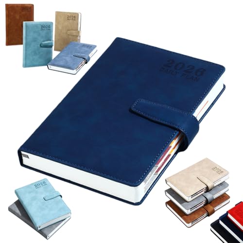 �V�X�e���蒠 2026�N 1���n�܂� A5�T�C�Y �f�C���[�m�[�g �y1��1�y�[�W �h���h�� �A�W�F���_�u�b�N�z �_�C�A���[ �r�W�l�X�蒠 �v�����i�[ �N�Ԏg�p �Ɩ��L�^�� (�_�[�N�u���[)