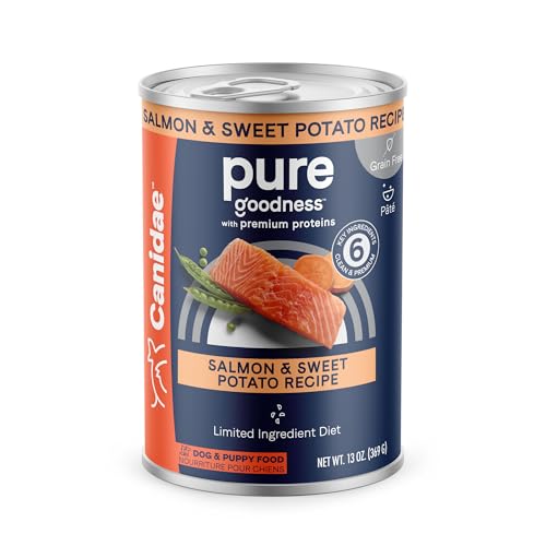 Canidae PURE Grain Free Salmon and Sweet Potato Wet Dog Food, Case of 12