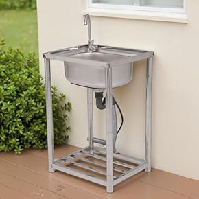 ステンレススチール ガーデン蛇口 屋外用ステンレススチール製ガーデンウォーターコラム、レトロな