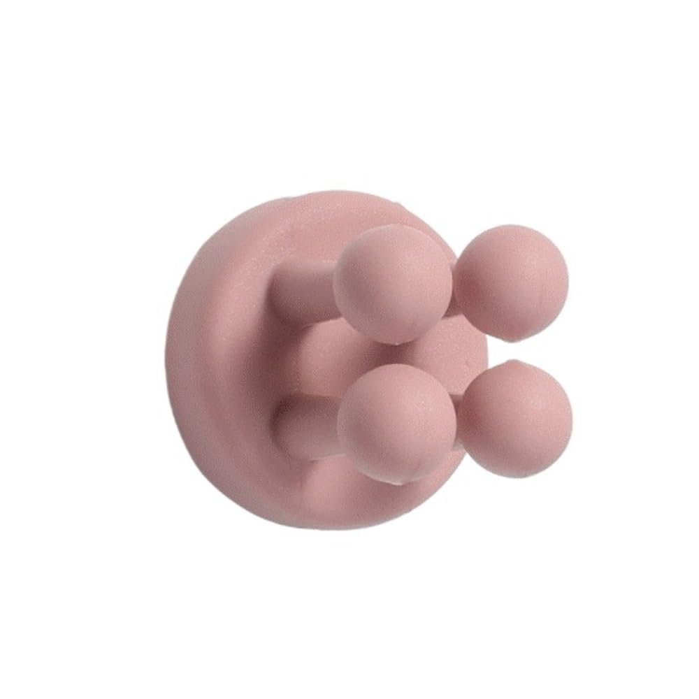 Organizador Cepillos De Dientes Soporte For Cepillo De Dientes, Gancho Multifuncional, Impermeable, Autoadhesivo, Montado En La Pared, Único Accesorios De Baño(Pink)