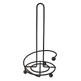 Home Basics Sphere Collection Rust-Resistant Coated Steel Paper Towel Holder Dispenser Stand, Bronze