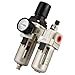 Cloimei AC301003 Aluminum Alloy Compressed Air Pressure Regulator Trap Water Filter 3/8 Inch Industrial Grade Air Filter Regulator for Pneumatic Tools and Compressed Air Systems