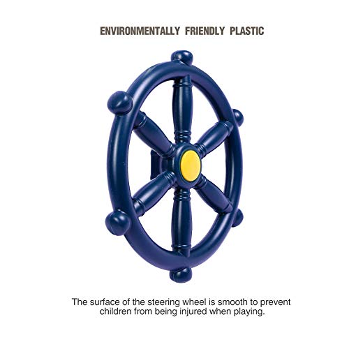 RedSwing Pirate Ship Wheel 2.0, Swingset Steering Wheel Playset Accessories, Playground Accessories for Backyard Outdoor,Blue - Thumbnail 4