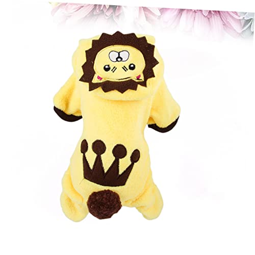 Disfraz León para Perro XS LIOOBO miniatura 4