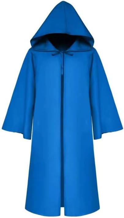 Adult Wizard Tunic Hooded Robe Men Knight Cloak Costume