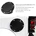 FALVFUN Car Fuel Filler Door Gas Tank Cap, Heavy Duty Vehicle Fuel Filler Tank Door Cover, Automotive Exterior Protection Accessories, Compatible with Wrangler JK 2/4 Door