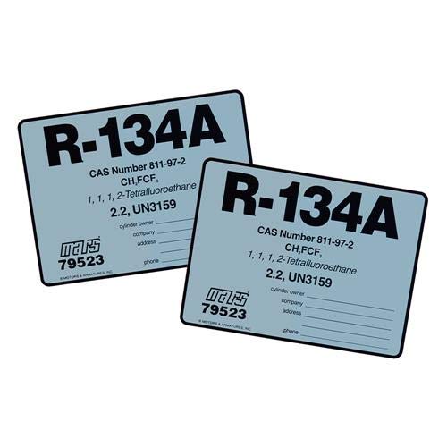 (2) Pack, R134A / R134A / R134A 79523 Color Coded