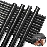 CroBlissful 10 Pcs Paintless Dent Repair Glue Sticks PDR Glue Hot Sticks Paintless Dent Repair Tool for Car Restoration Remover Tool Set (Black)