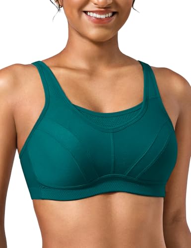 Image of Wingslove High Impact Sports Bras for Women Plus Size Non Padded Wirefree Workout Bra Bounce Control