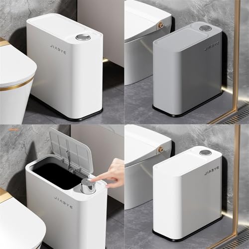 Caneca de basura rectangular con tapa tipo prensa miniatura 2