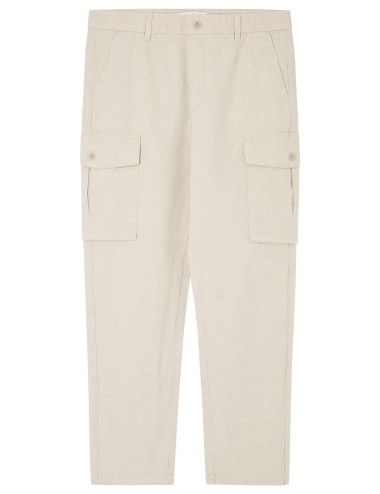 Springfield Trousers, White Background Print, L