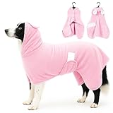 Joli design à capuche : la serviette de bain pour animal de compagnie dispose d'un design de dessin animé à capuche, avec 2 oreilles mignonnes, ce qui rend votre animal de compagnie plus mignon et unique, et garde également la tête et les oreilles de votre animal au sec tout en évitant les secousses après le bain.