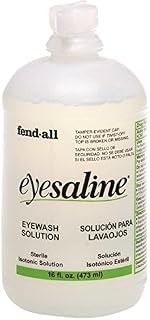Eyesaline Emergency Eyewash Station Refill Bottles, 16 oz - 1/Pack of 4