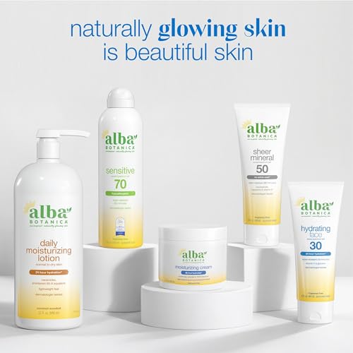 Alba Botanica Sunscreen Lotion, Sensitive Mineral, SPF 30, Fragrance Free, 3 oz