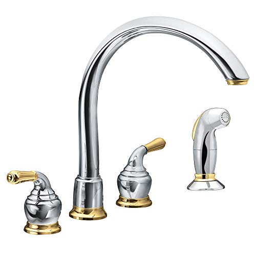 Moen 97558 Monticello Replacement Handle Knob Insert, Polished Brass (2-Pack) #TOP1