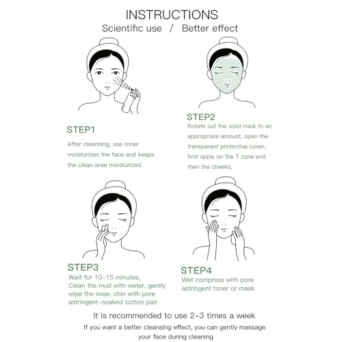 Green Tea Mask Stick,Green Tea Mask Stick Blackhead Remover, Green Tea Face Mask for Purifying,Moisturizing,Oil Control Reduce for Women And Men,All Skin Types (B) - Image 6