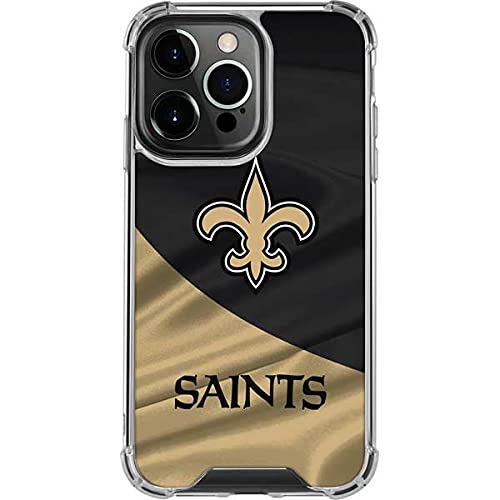 Skinit Clear Phone Case Compatible with iPhone 13 Pro - Officially Licensed NFL New Orleans Saints Design