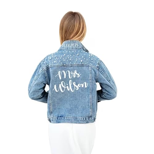 Custom Wedding Jackets for Bride, Customized Denim...
