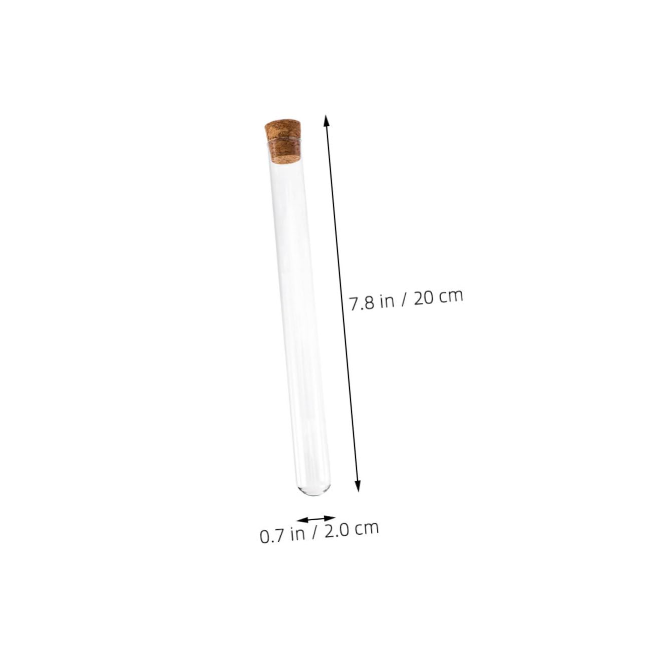 KICHOUSE 10pcs Glass Test Tube Candy Laboratory Test Tubes Propagation Tubes Plant Propagation Container Wedding Favors Test Tubes Scientific Tubes Storage Tube Glass Tubes with Caps Wooden