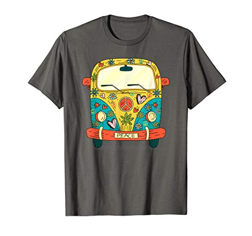 Auto Bus Camping Hippie Cartoon Modell Damen Herren Kinder T-Shirt