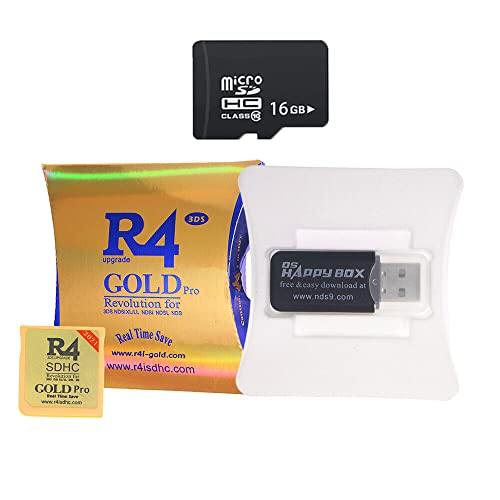 New R4 SDHC Dual Core and USB Adapter, SDHC + USB 2021 Adapter Kit with 16 GB Micro SD, Works on DS DSI 2DS 3DS