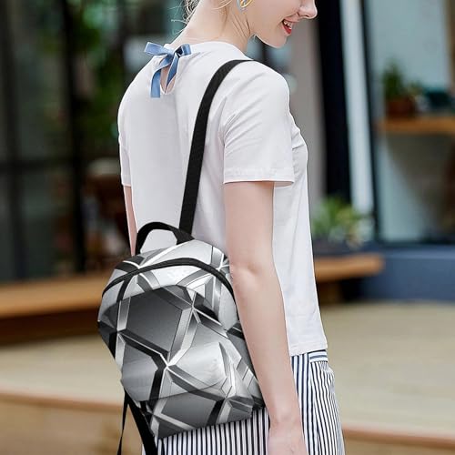 Mochila plateada de tela Oxford que soluciona el transporte de laptops 7