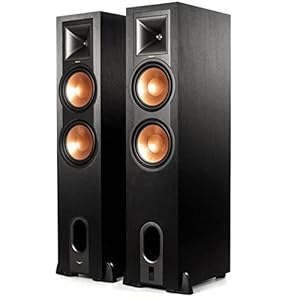 Klipsch R-28PF Surround Powerful Floor Standing Speaker | Set of 2 – Black