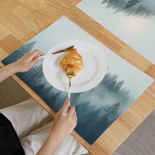Set de table paysage Morandi lavable et antidérapant pour protéger la cuisine - 5