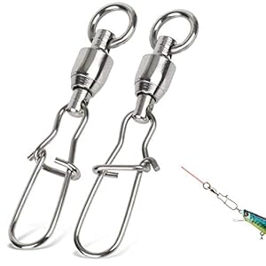 Connecteurs De Leurre Pêche Pivotant Snap Acier Inoxydable Emerillon Pêche Matériel Montage Ligne Corps Pivotant…