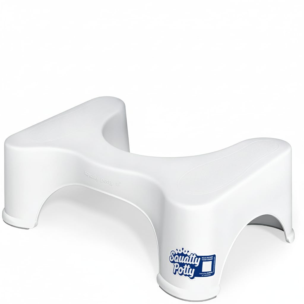 Squatty Potty Ecco | The Original Bathroom Toilet Stool | 7 Inches | 17.78cm | White