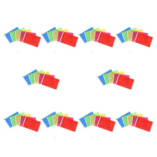 Mini drapeaux à main 20 x 28 cm pour défilé et décoration extérieure - 2