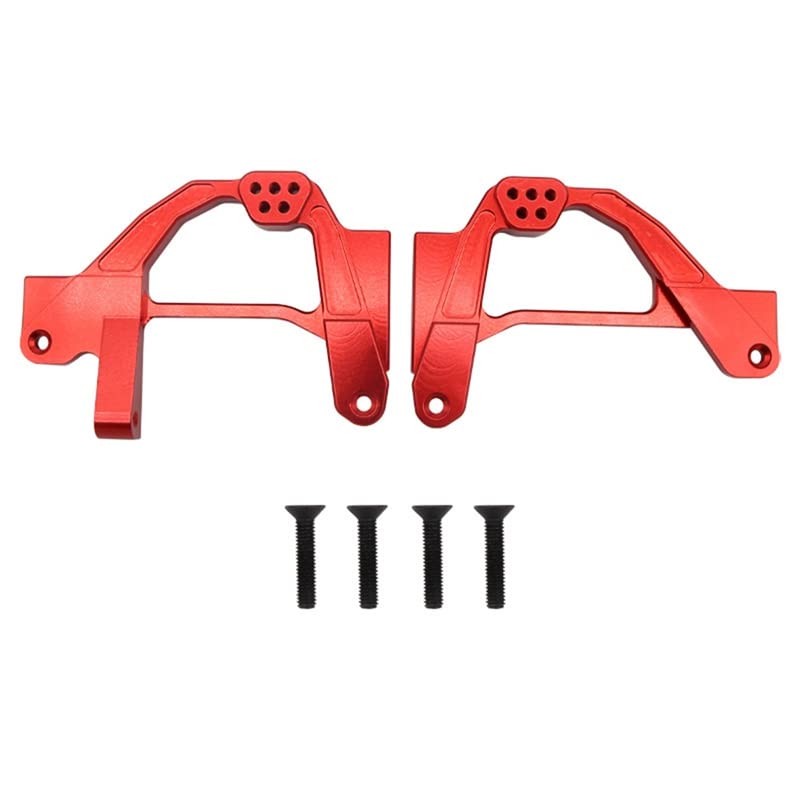 Support de tour de choc Axial SCX6 anti-déformation en métal rouge