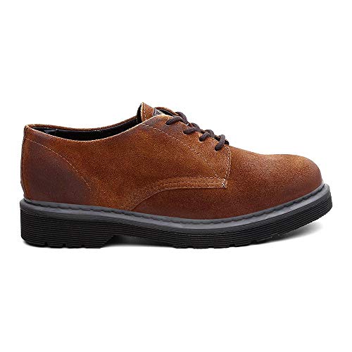 Sapato Casual Masculino Viena Camurça Trabalho Black Boots Caramelo 42
