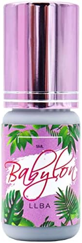 LLBA Eyelashes Glue for Professional - Clear & Black Adhesive | Multi Selctions for Drying Time 0.5-3 Sec | 0.17fl.oz - 5ml | Extra Strong Adhesive for Lash Extensions | Retention 7-8 Weeks (Babylon)