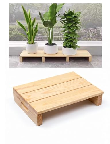 Taburete de madera maciza para exterior escalón resistente de pino para adultos 2