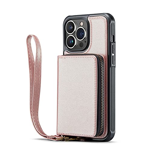 Étui en cuir rose gold idéal pour vos sorties sans sac encombrant
