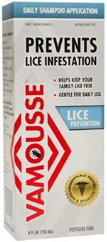 Vamousse Lice Prevention Daily Shampoo Application 8 fl oz (237 ml)