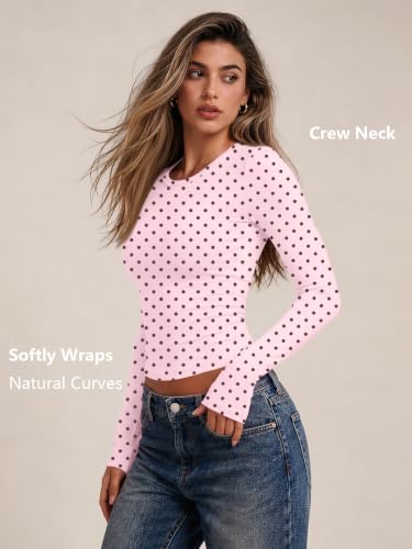Image of Trendy Queen Womens Long Sleeve T Shirts Fall Fashion Basic Y2K Tops 2026