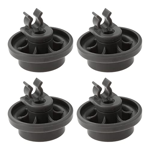 4 Pack 4581DD3003B Dishwasher Lower Rack Wheels, Gray Dishwasher Rack Parts, Dishrack Roller Assembly Repalcement for LG Replaces 4581DD3003C 4502960 AP6231149 PS12075858