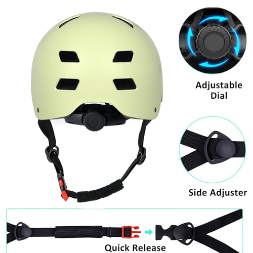 Image of Skateboard Bike Helmet,3 Sizes for Adults Youth Teen Kids Toddler