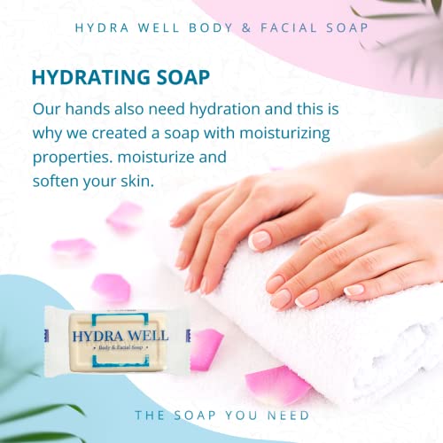 Hydra Well Bulk Soaps 0.85 Oz, 50 Pack Hotel Travel Size Mini Individually Wrapped Bars Small Bulk Toiletries For Guest Bathroom, Vacation Rentals, Airbnb, Vrbo, Charity Donations #TOP5