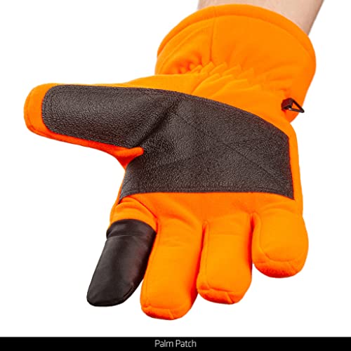 Huntworth Men's Heavy Weight, 3M Thinsulate Insulation, Waterproof Hunting Gloves, Blaze - Thumbnail 2
