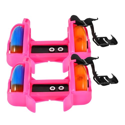 CORHAD 1 Pair Boys and Girls Roller Skates Led Wheels Fashionable Design Night Safety Sturdy Construction for Boys Girls