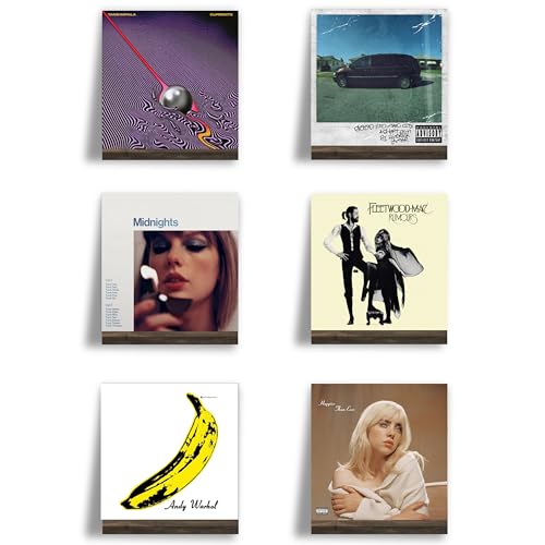 Ilyapa IL-WRH-ESP-6PK Wood Vinyl Record Shelf Wall Mount, 6 Pack - Espresso Record Album Holder Display Your Lp, Vinyl Record Display Wall Mount, Record Shelves Wall Mount thumb #5