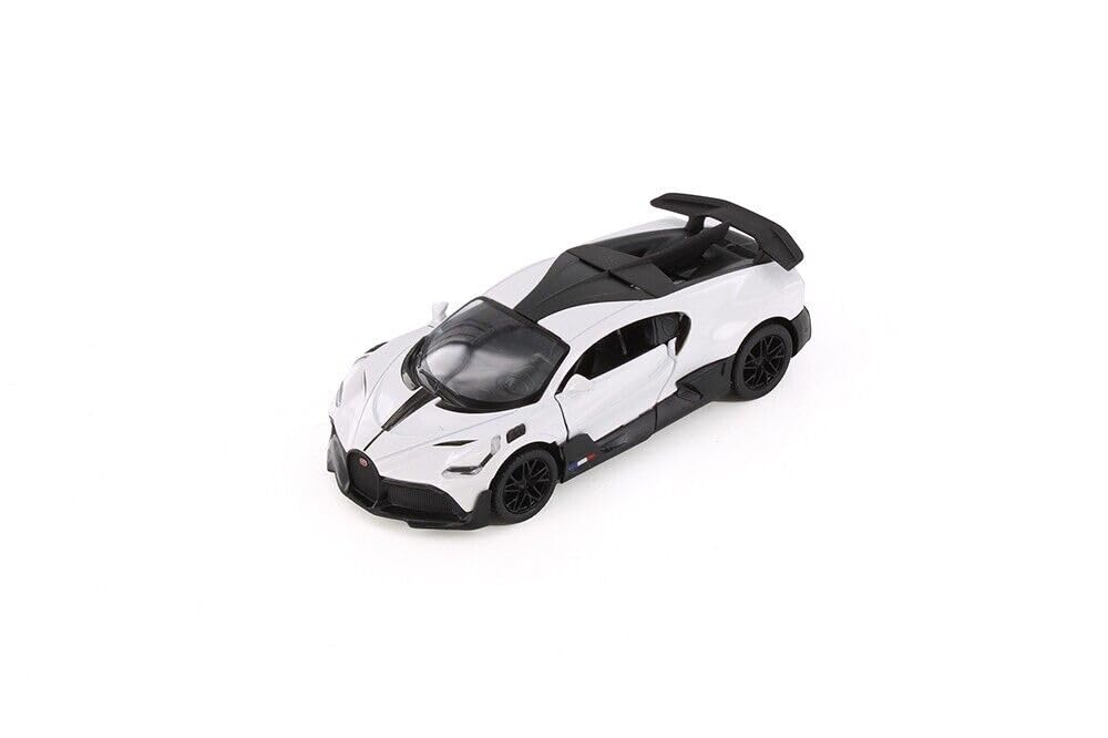 Easy Toys Car Model Compatible with Bugatti Divo. Scale Toy Car with Opening Doors, Car Modeling (White)
