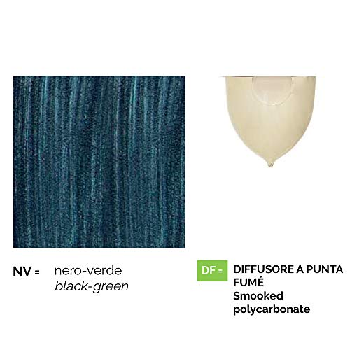 Outdoor three-lights lamppost in aluminum, made in Italy, Anusca